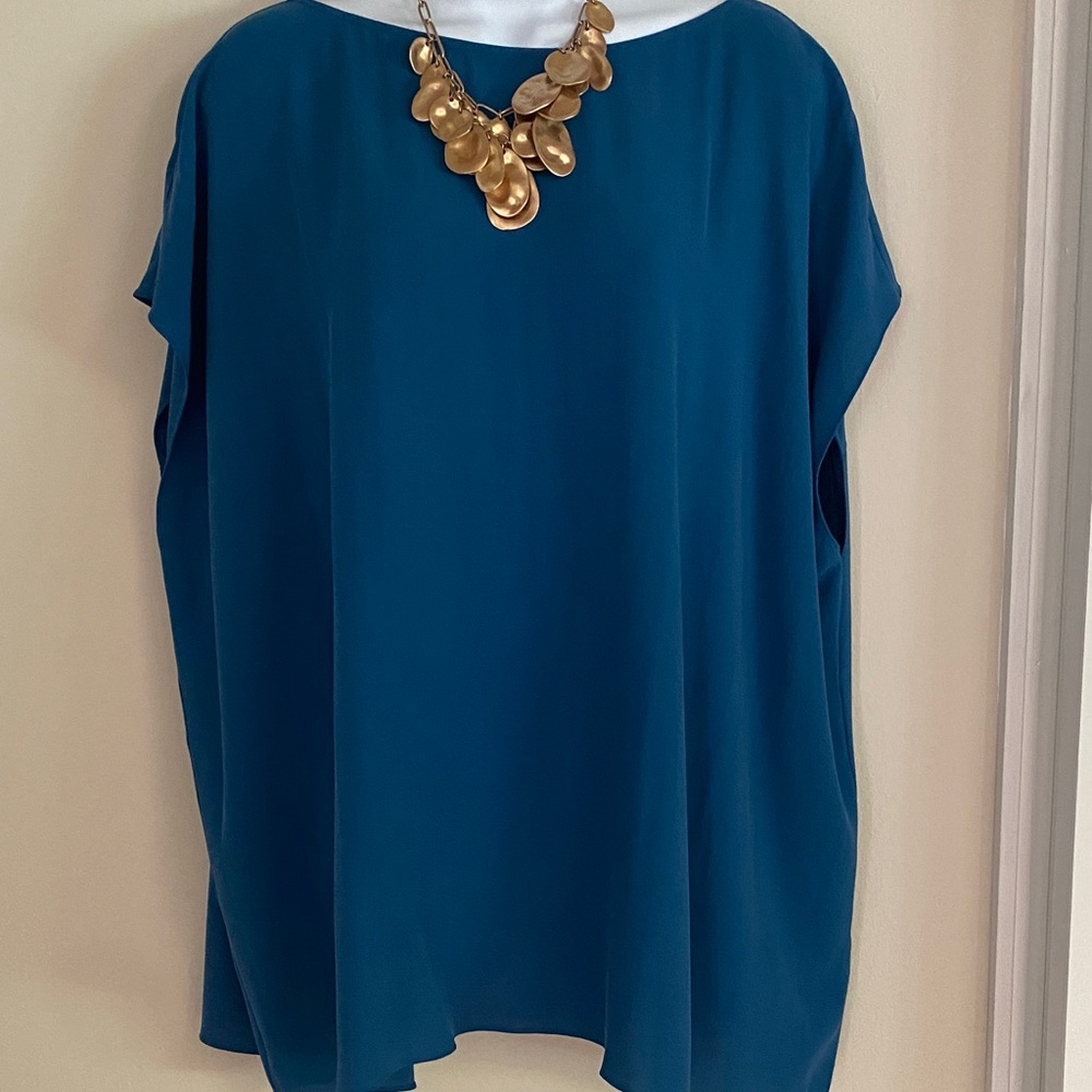 Eileen Fisher Teal Blouse